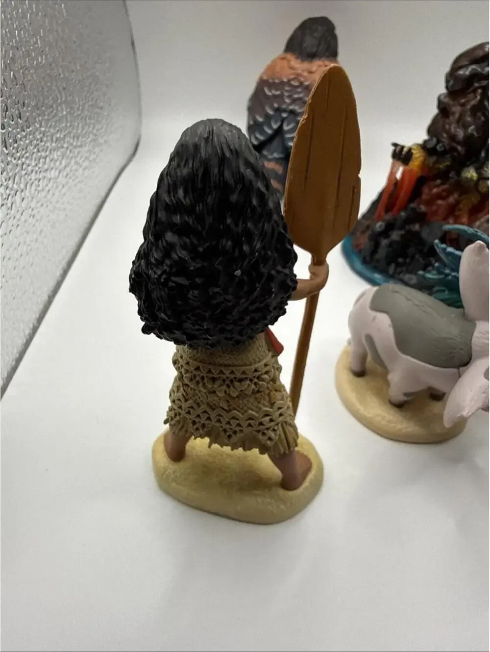 Lot of 6 Moana Figures Small PVC Plastic Walt Disney Princess Toys Cake Toppers